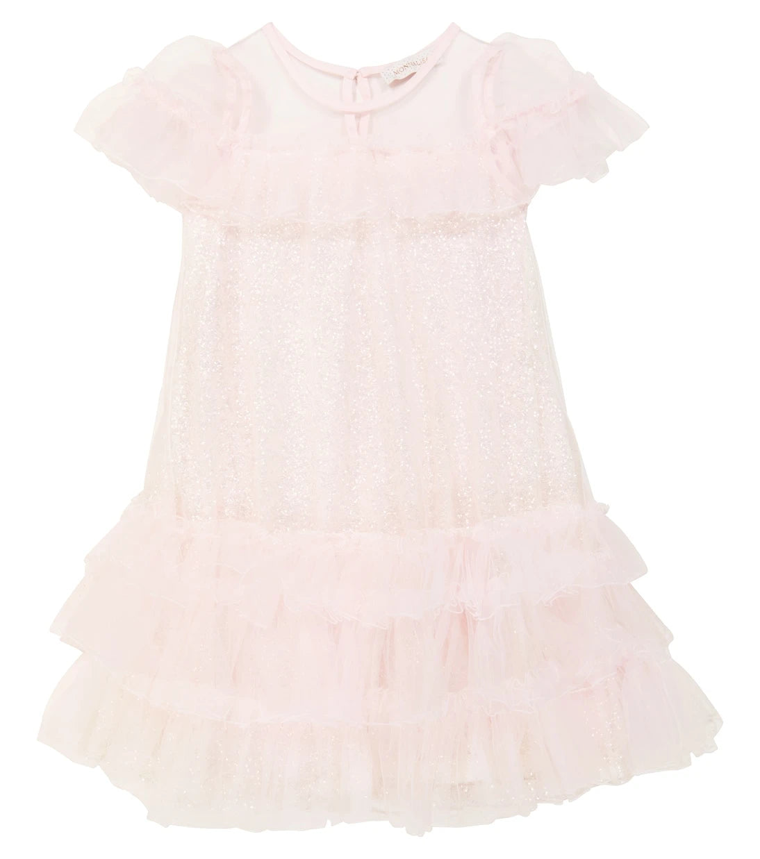 Monnalisa - Embellished tulle dress