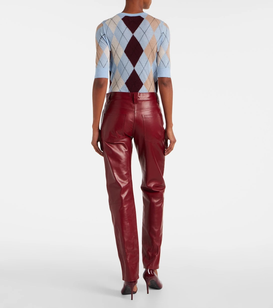 Khaite - Callum leather straight pants