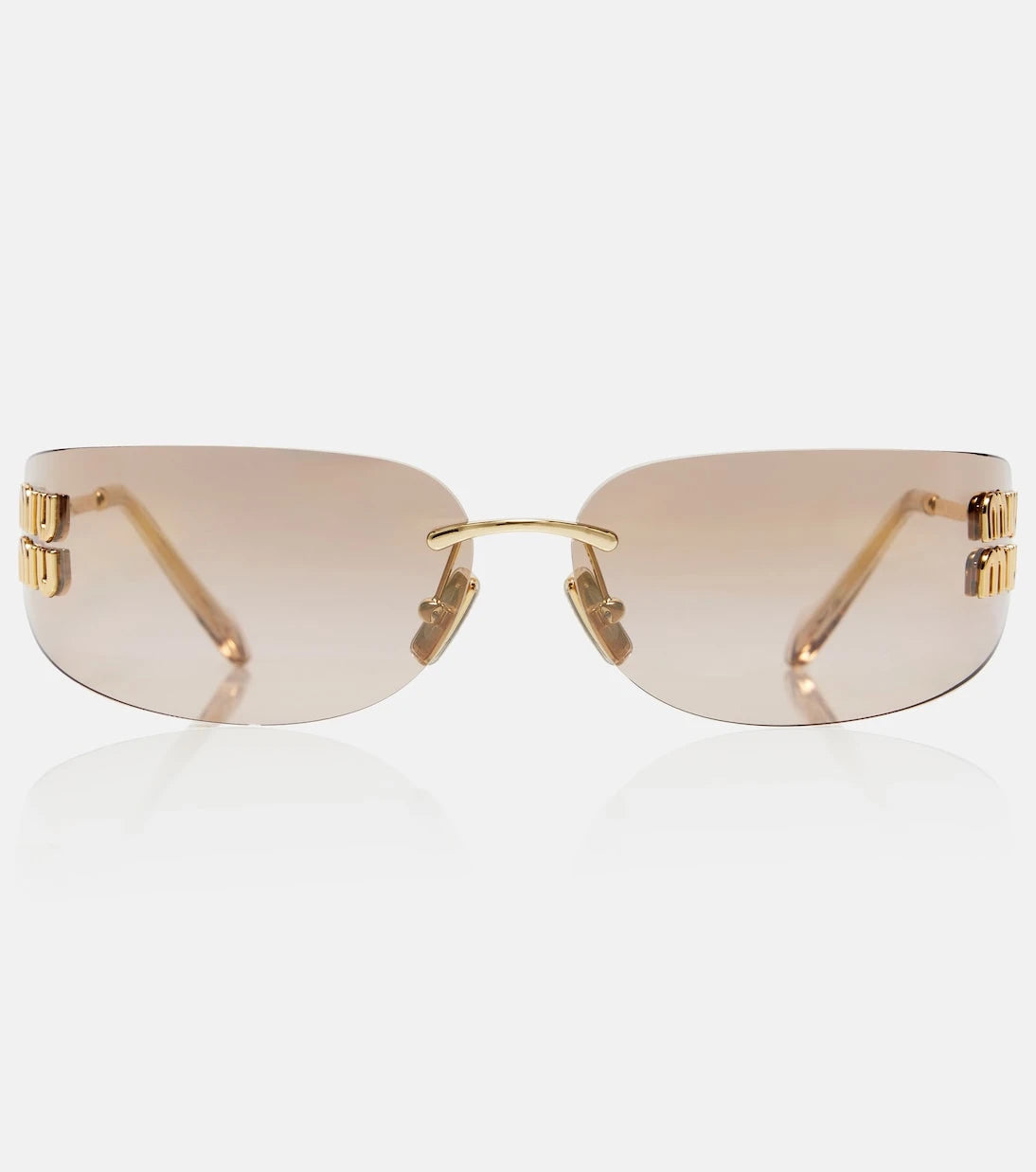 Miu Miu - Logo oval sunglasses
