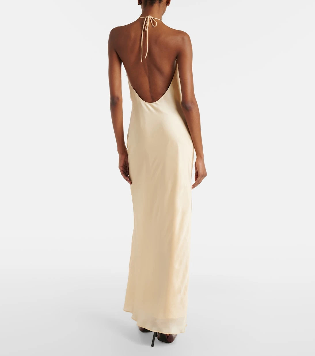 Rotate - Draped chiffon maxi dress