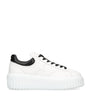 White Leather Allaciato Sneakers