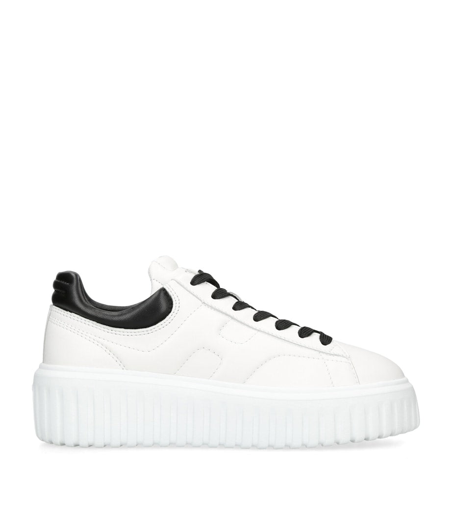 White Leather Allaciato Sneakers