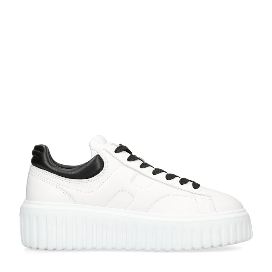 White Leather Allaciato Sneakers