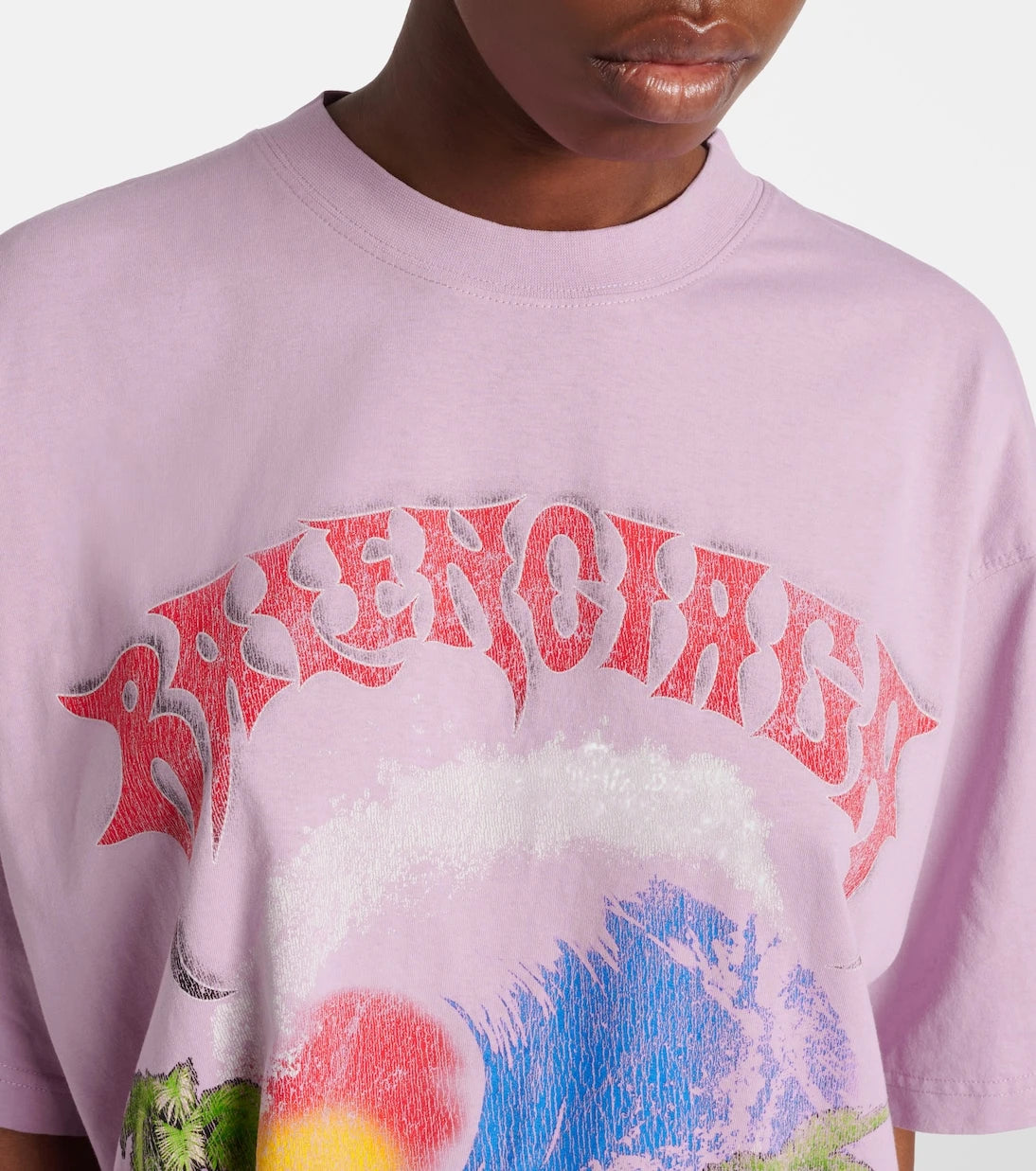 Balenciaga - Printed cotton jersey T-shirt