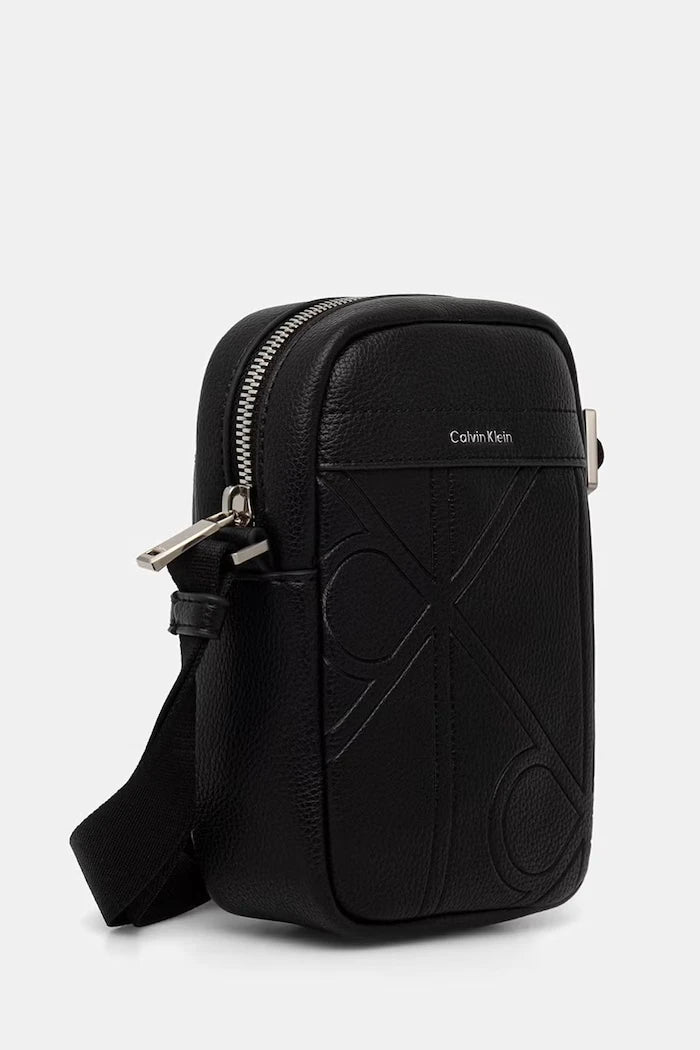 Calvin Klein erkek suni deri omuz çantası