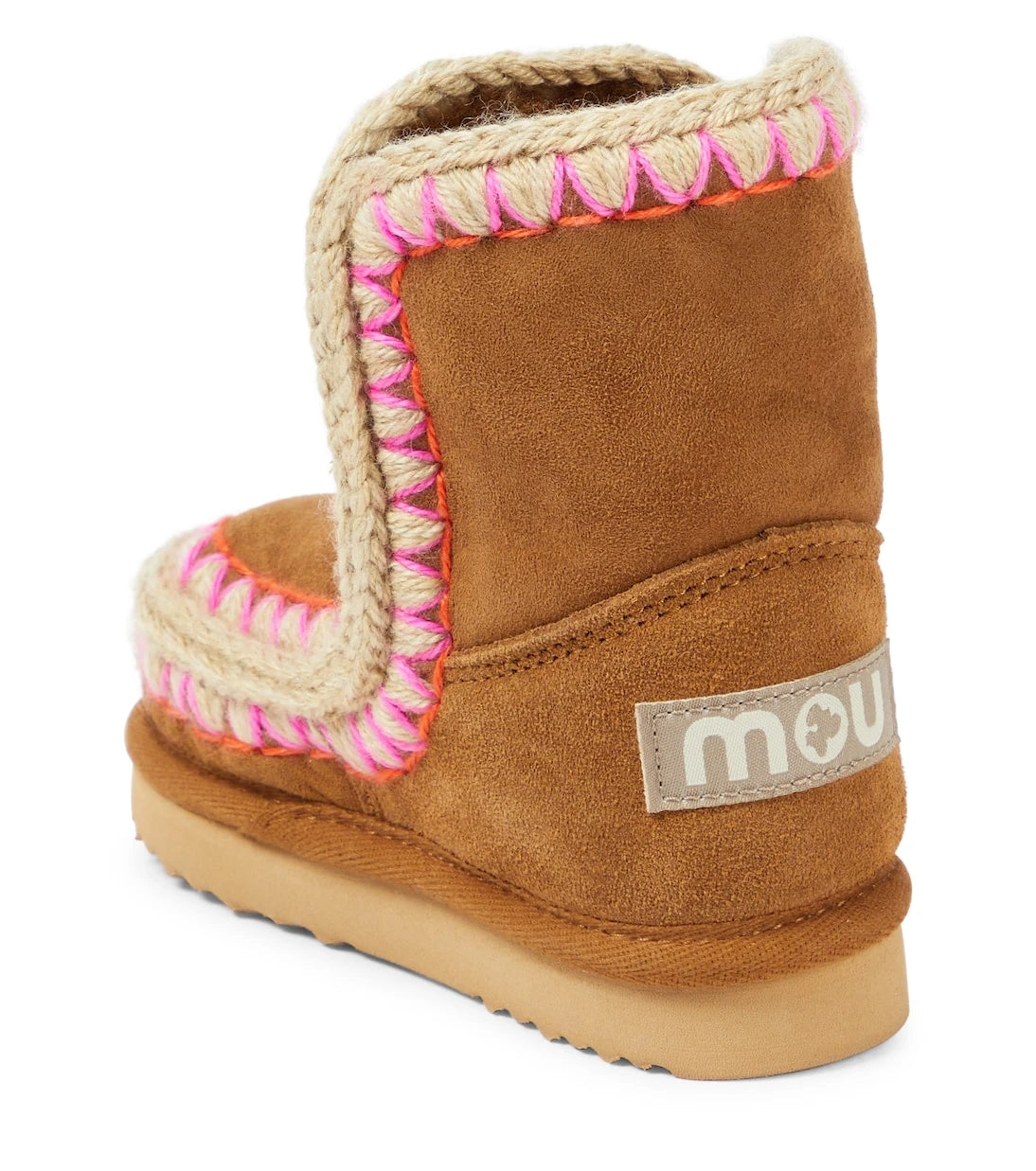 Mou Kids - Shearling-lined suede ankle boots