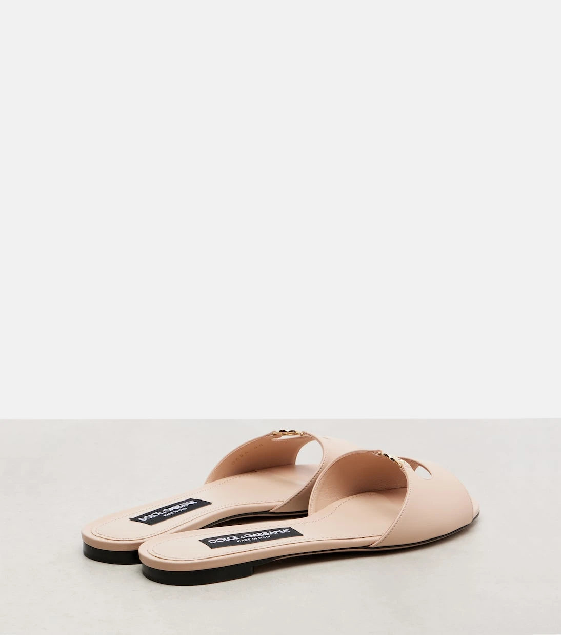 Dolce&Gabbana - DG leather slides