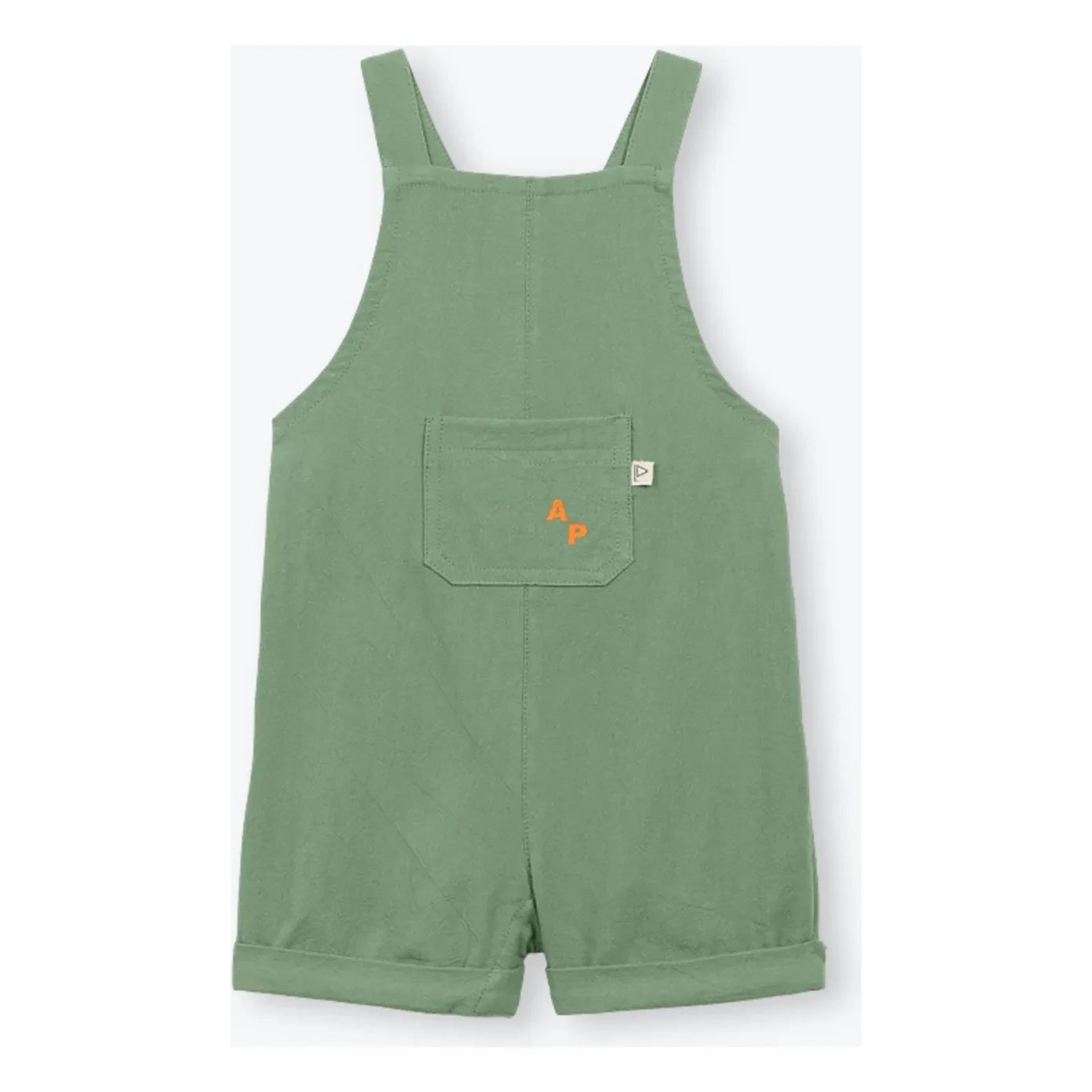 Arsène et Les Pipelettes - Plain Short Dungarees | Khaki