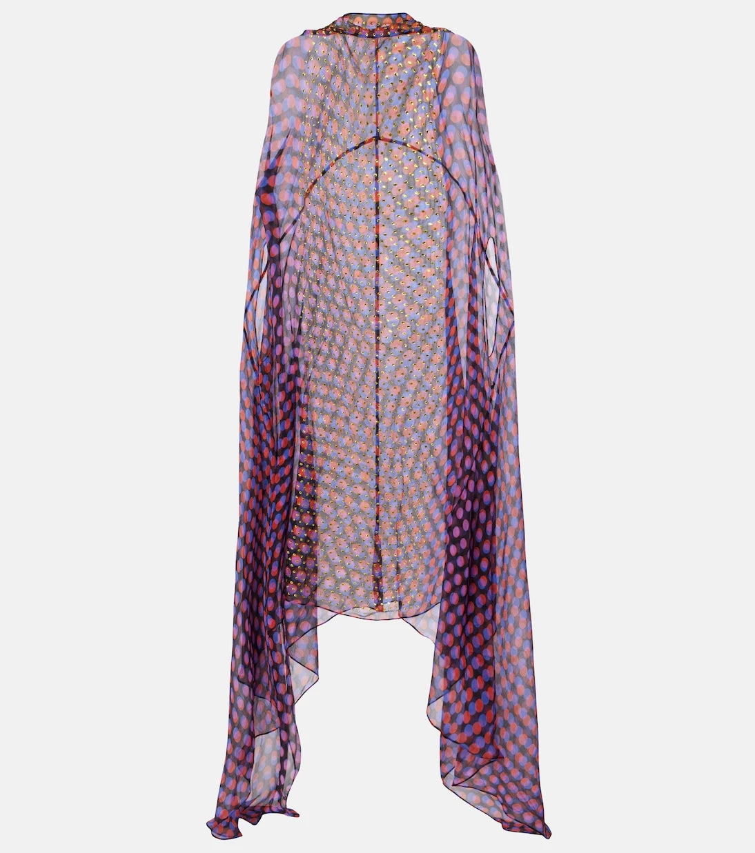 Dries Van Noten - Polka-dot silk satin midi dress