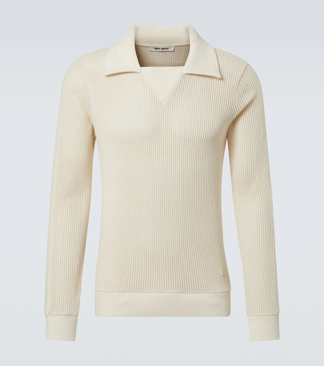 Wales Bonner - Song cotton mesh polo shirt