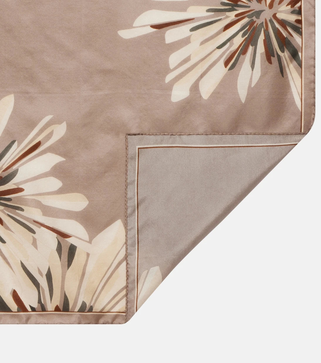 Brunello Cucinelli - Floral silk twill scarf