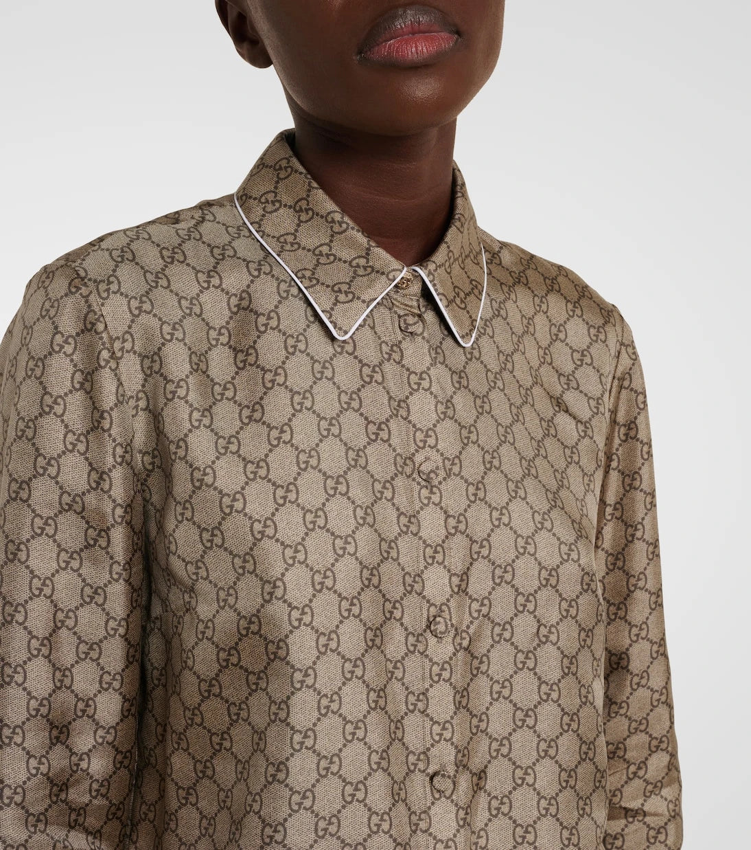 Gucci - GG silk twill shirt