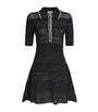 L'Agence Black Knitted Dakoa Mini Dress