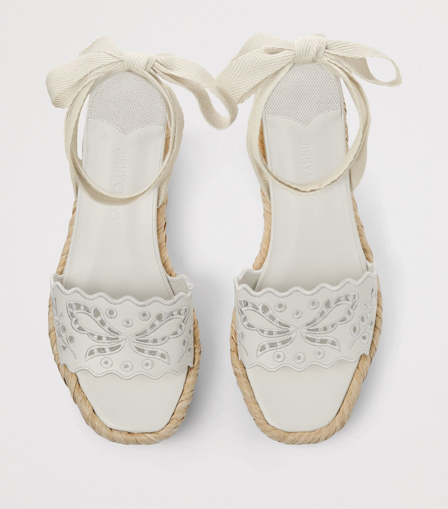 Arlee 60 Leather Wedge Sandals LATTE/NATURAL