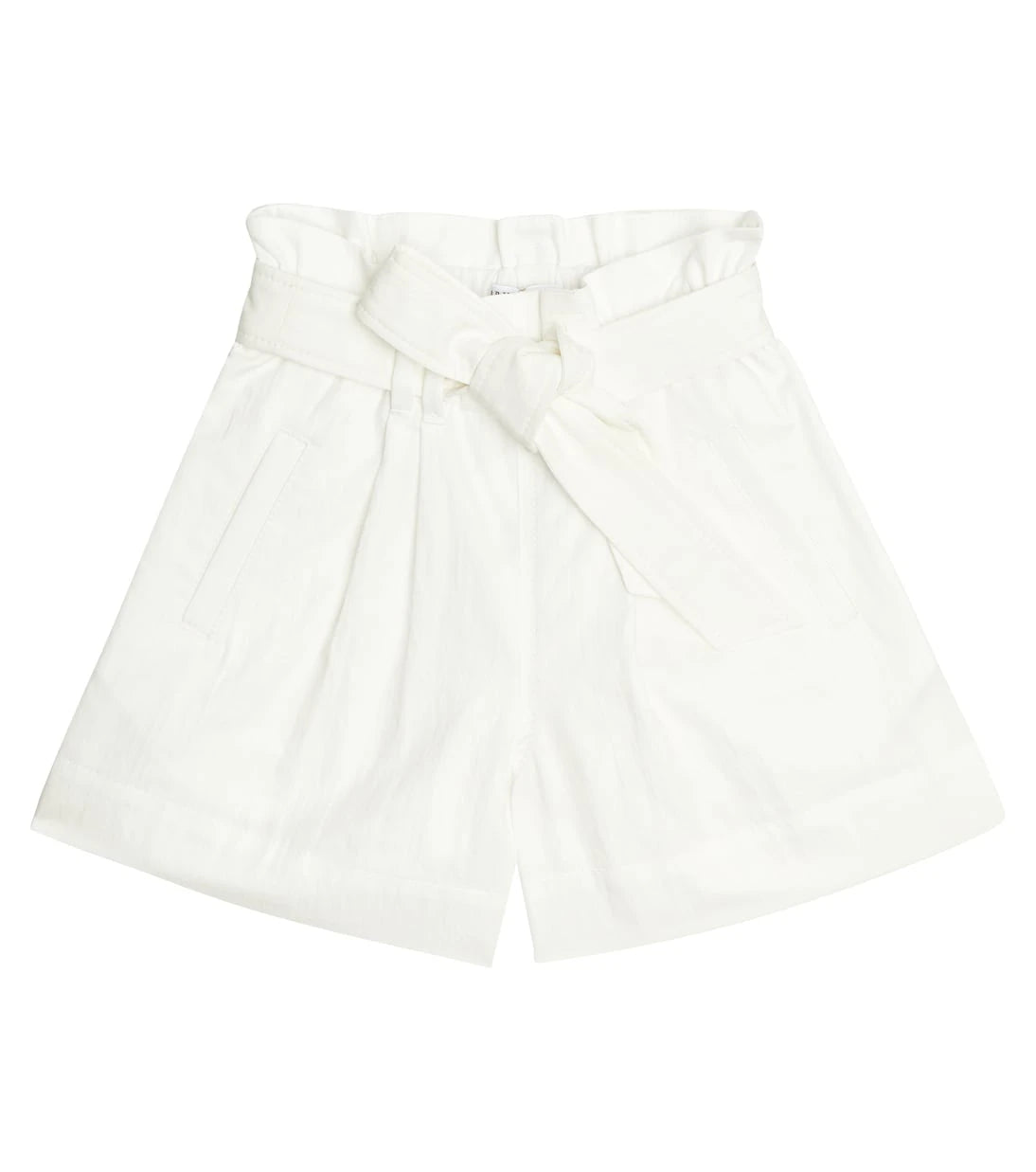 Brunello Cucinelli Kids - Cotton-blend paperbag shorts