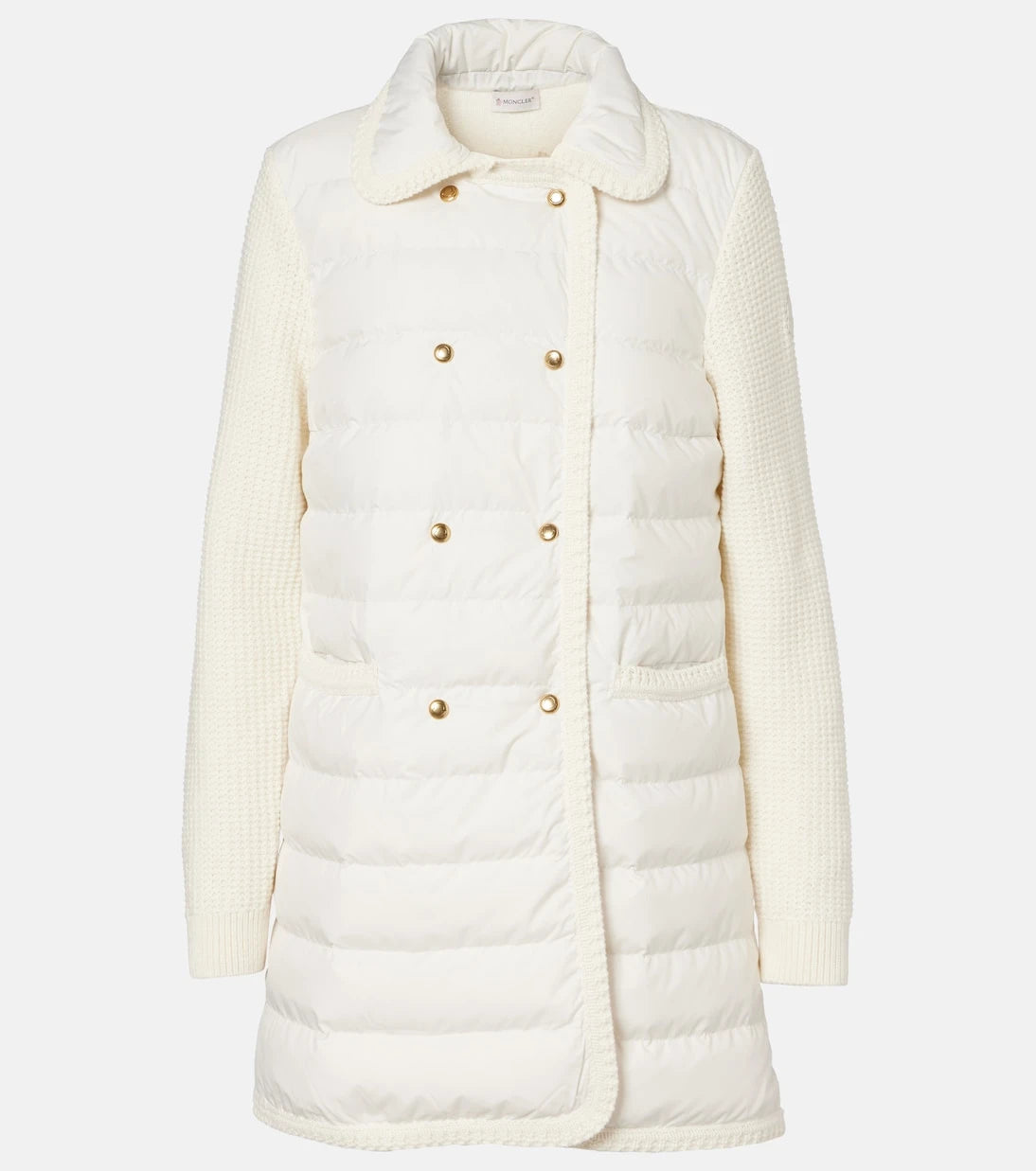 Moncler - Down-paneled wool and cashmere cardigan