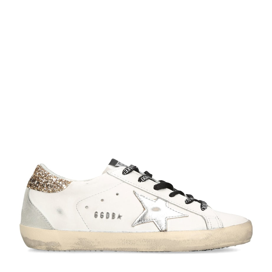 Golden Goose White Leather Superstar Sneakers