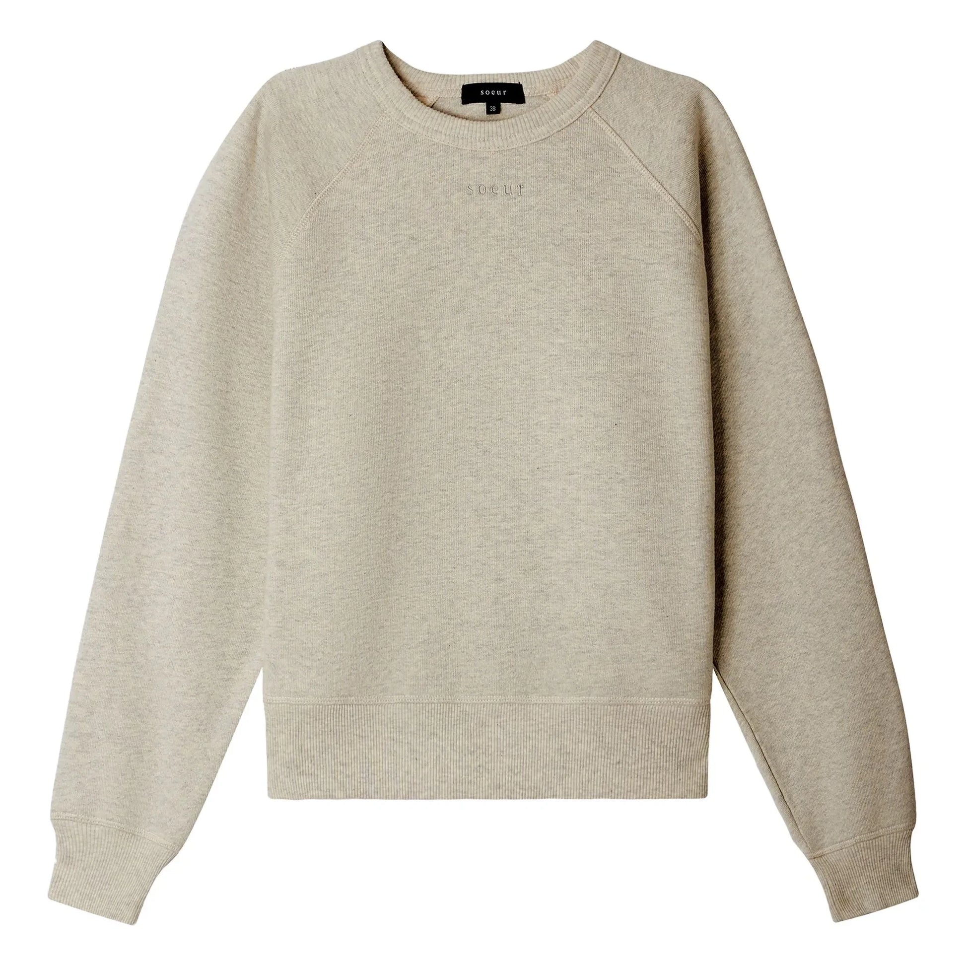 Soeur - Artemis organic cotton sweatshirt | Light eather grey