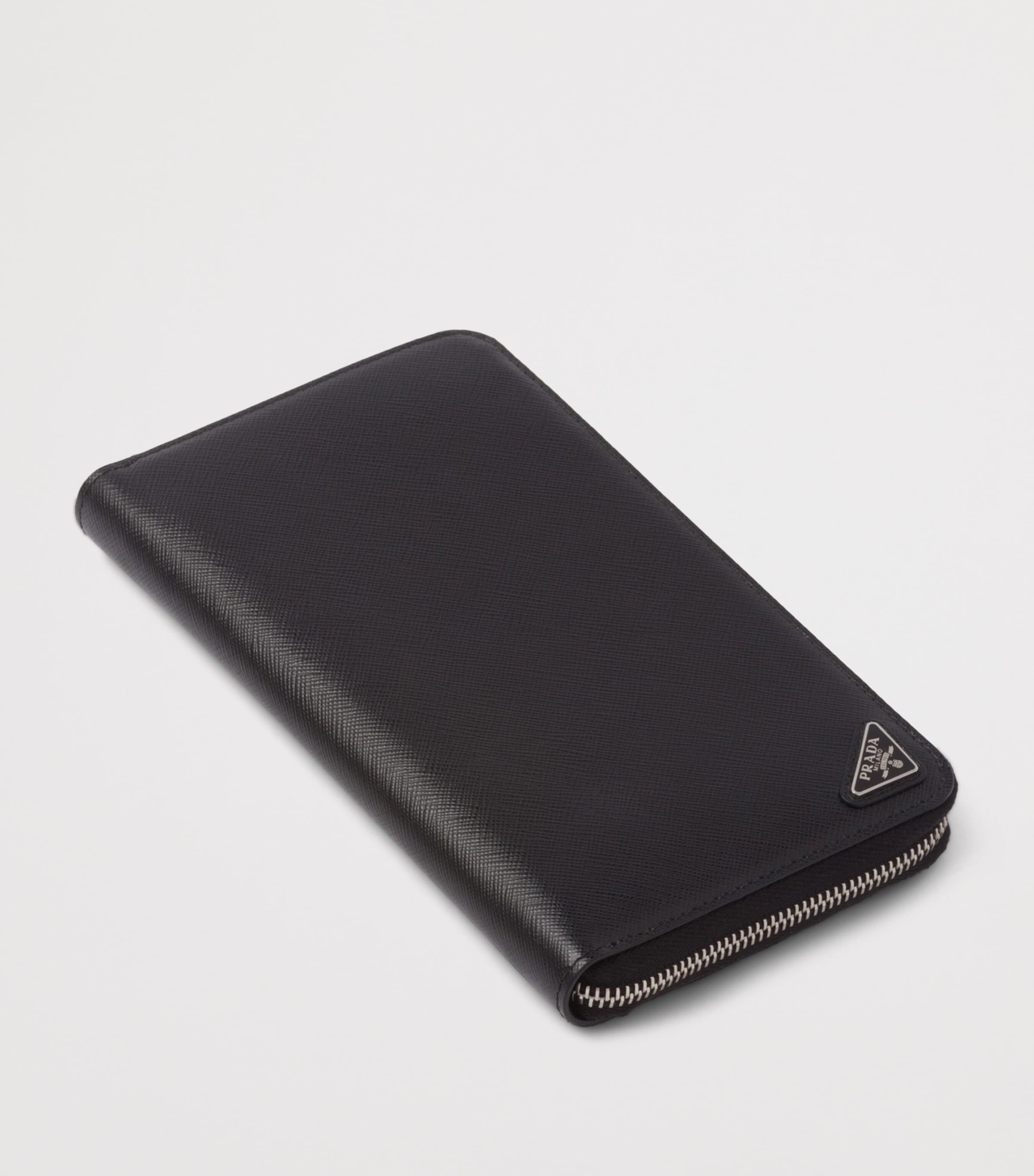 Saffiano Leather Zip-Around Wallet