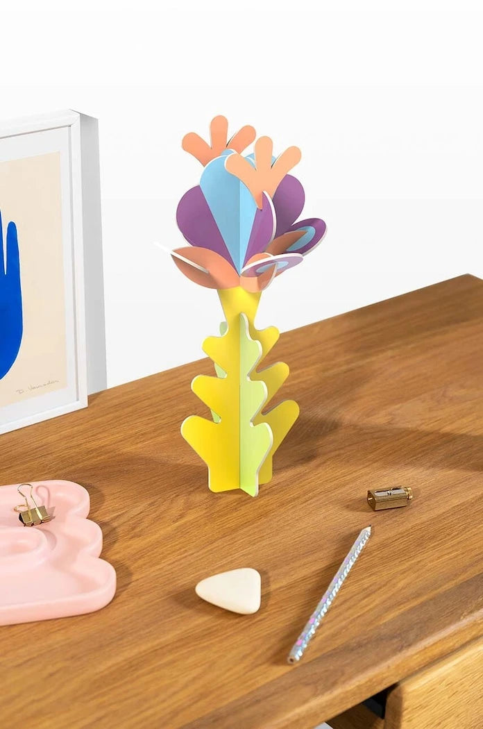 Diy скулптура Octaevo Flower Kağıt Heykel 4