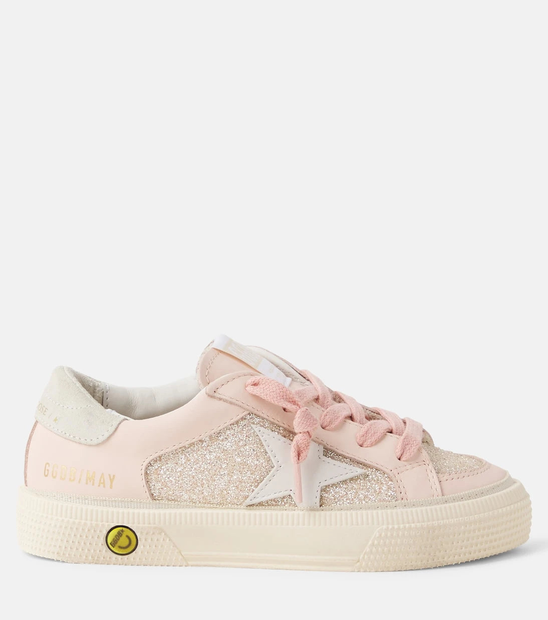 Golden Goose Kids - May glitter leather sneakers