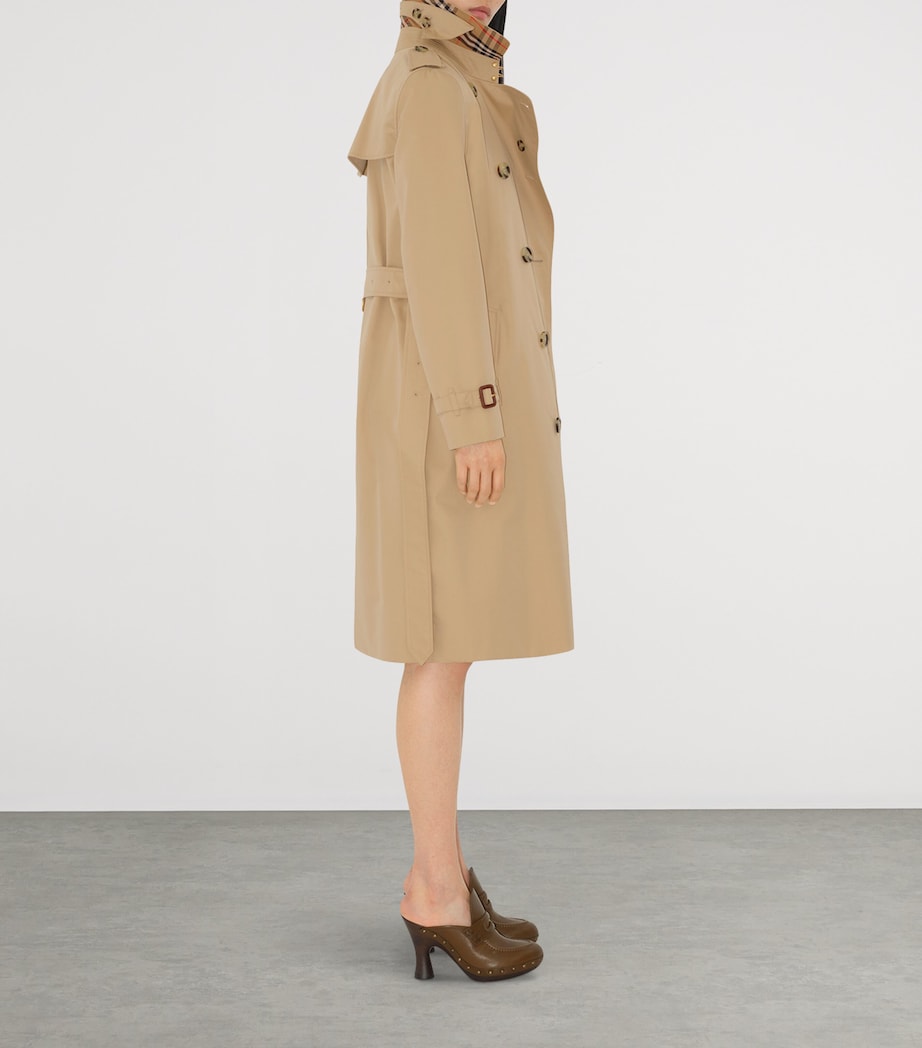 Gabardine Long Kensington Heritage Trench Coat HONEY