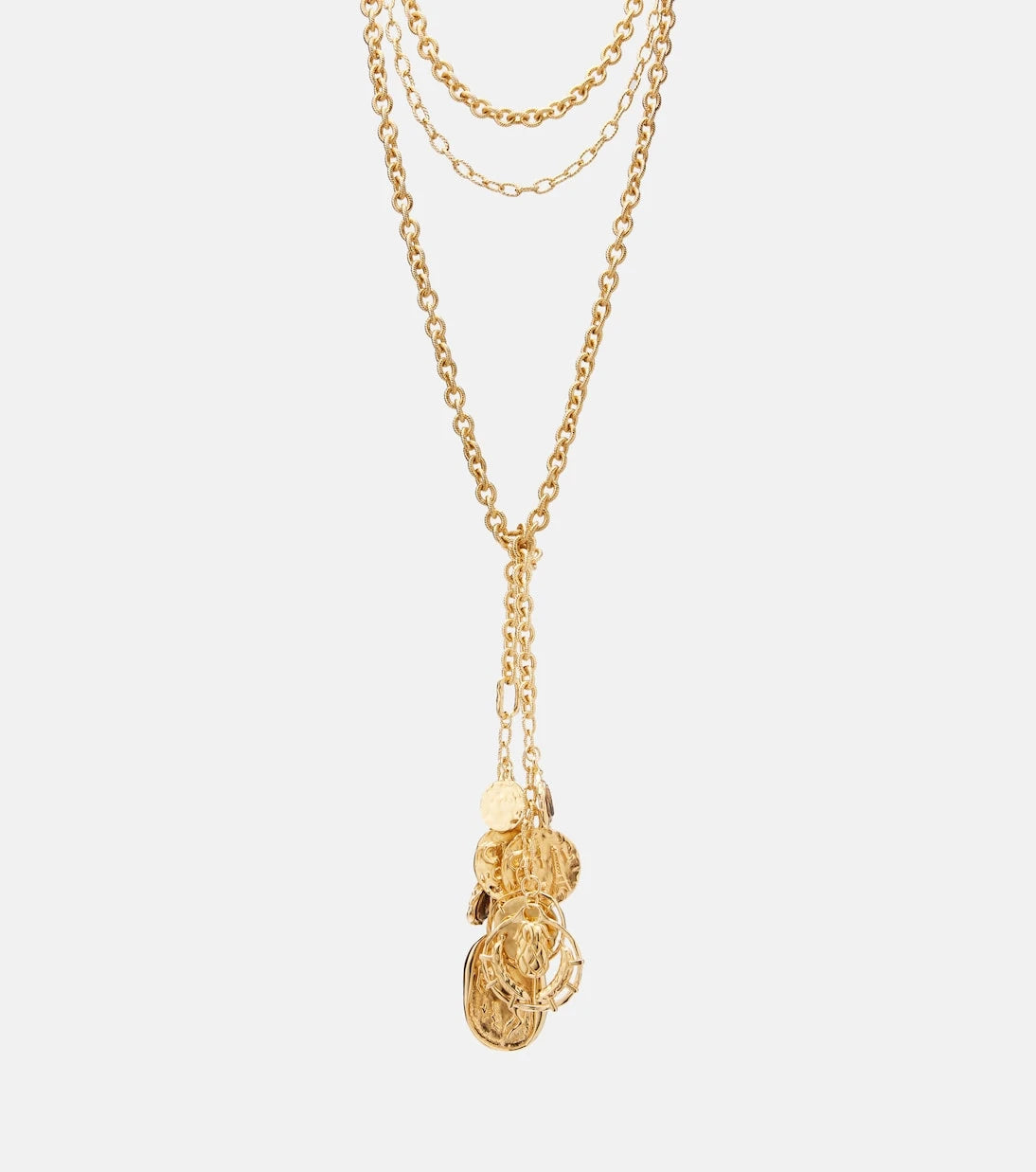 Chloé - Layered chain pendant necklace