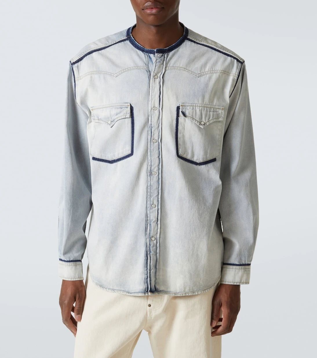 Maison Margiela - قميص جينز مزين