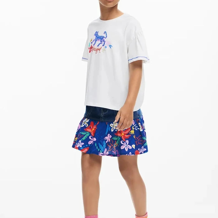 Детска памучна тениска Desigual