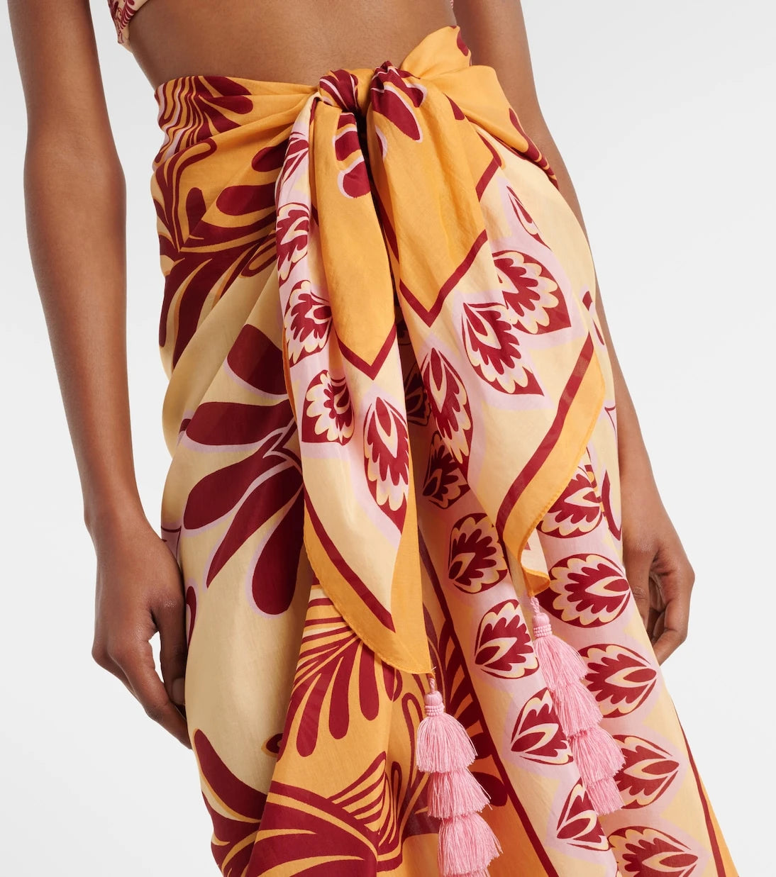 Farm Rio - Printed cotton-blend beach cover-up