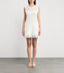 White Crochet Shift Mini Dress