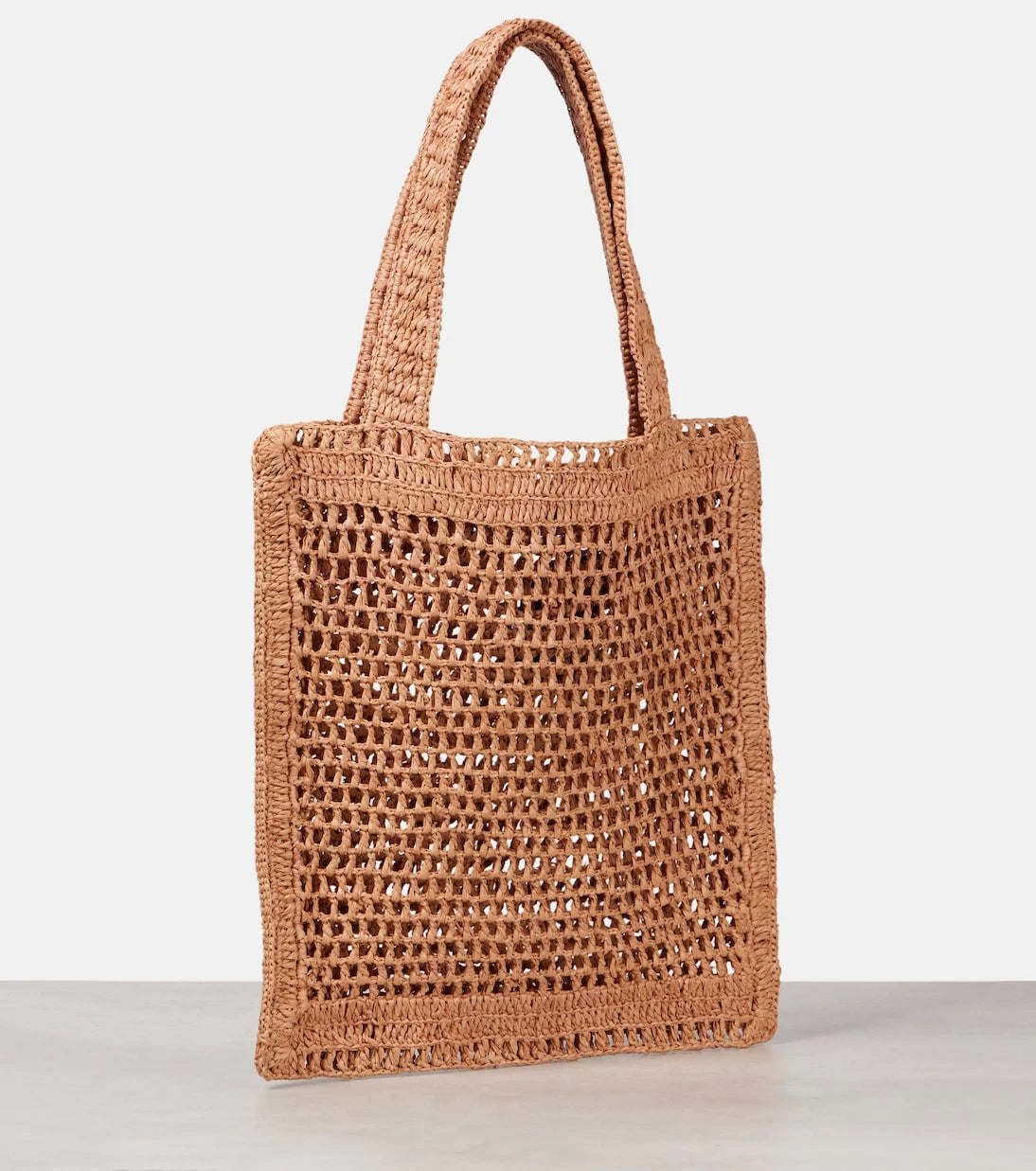 Chloé - Summer Banana raffia-effect tote bag