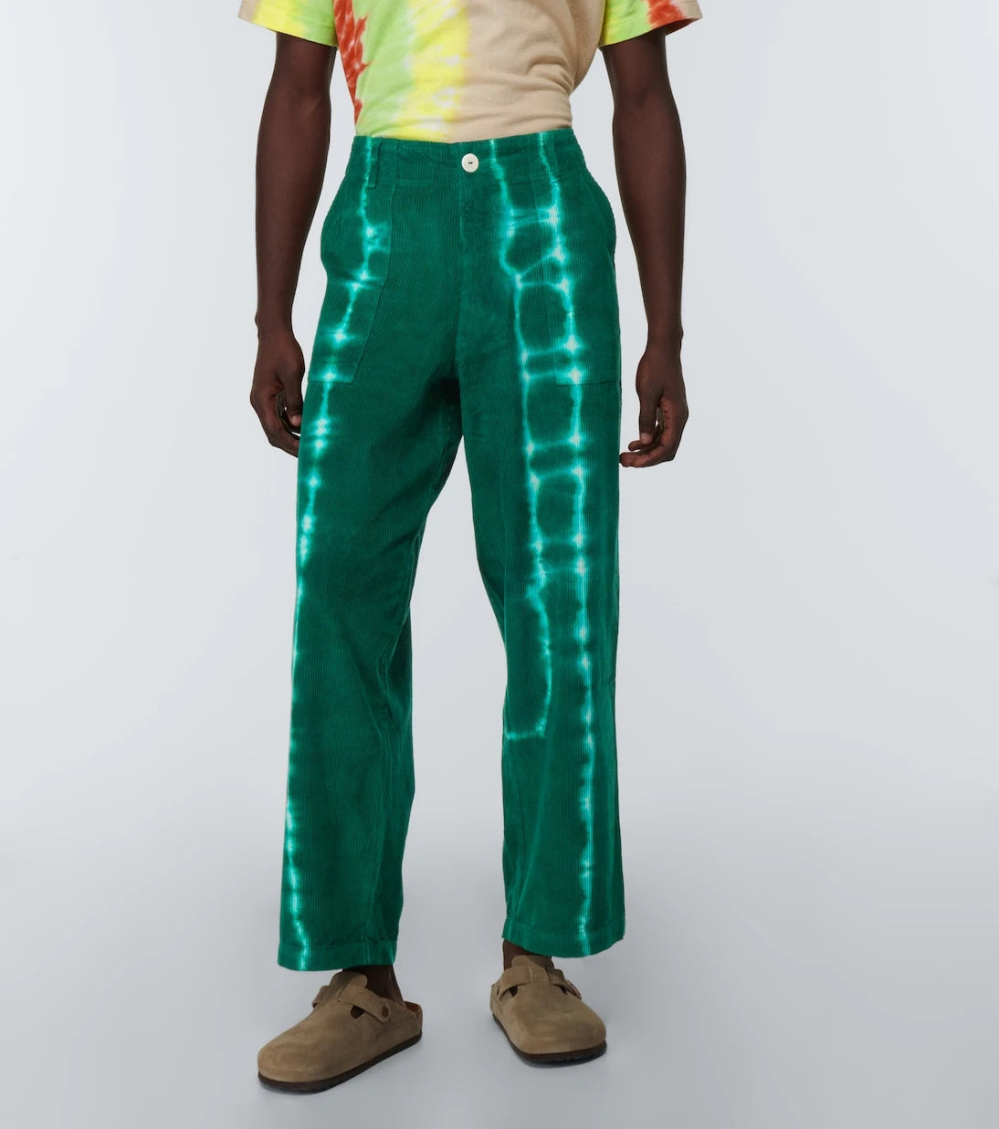 The Elder Statesman - Tie-dye corduroy pants