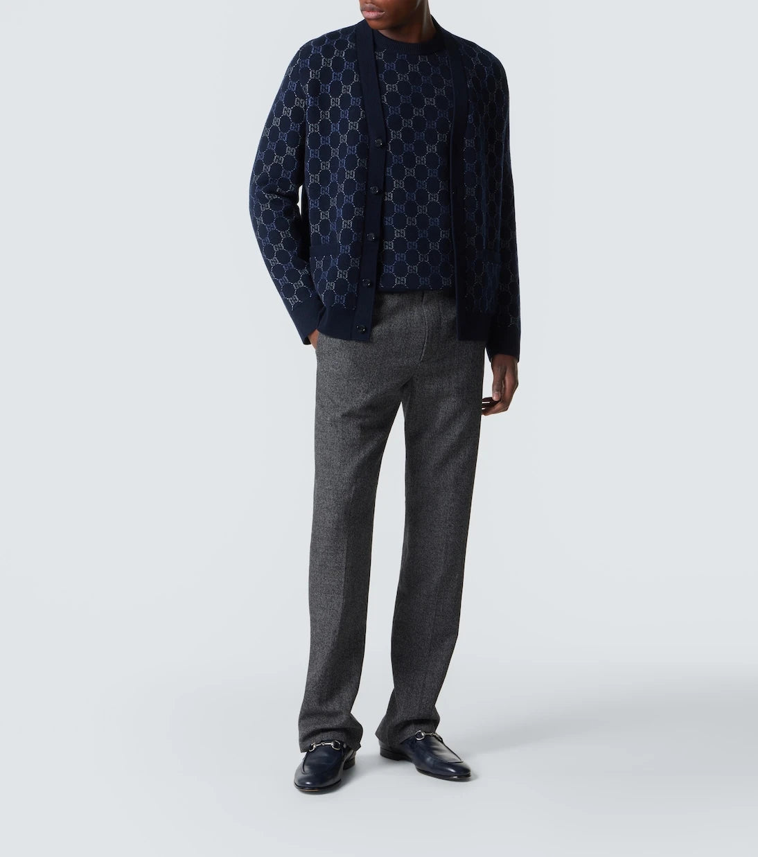 Gucci - GG wool and cashmere-blend jacquard sweater