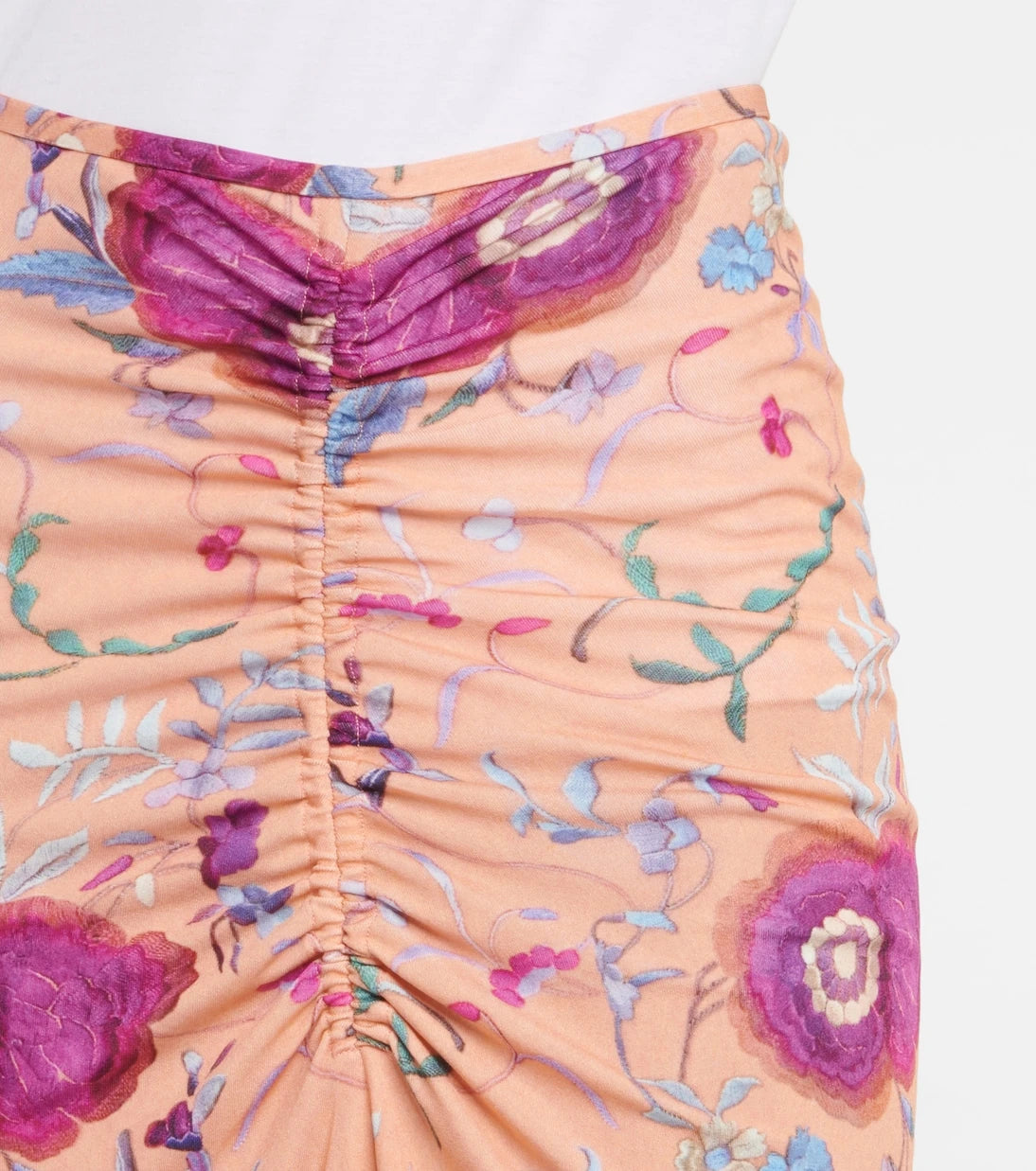 Isabel Marant - Joella floral ruched midi skirt