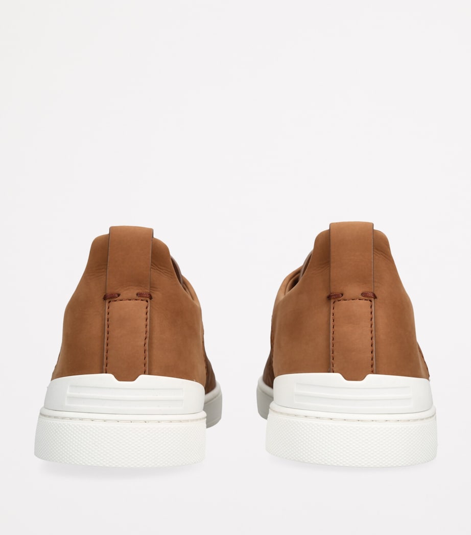 Zegna Crocodile Leather Triple Stitch SECONDSKIN Sneakers