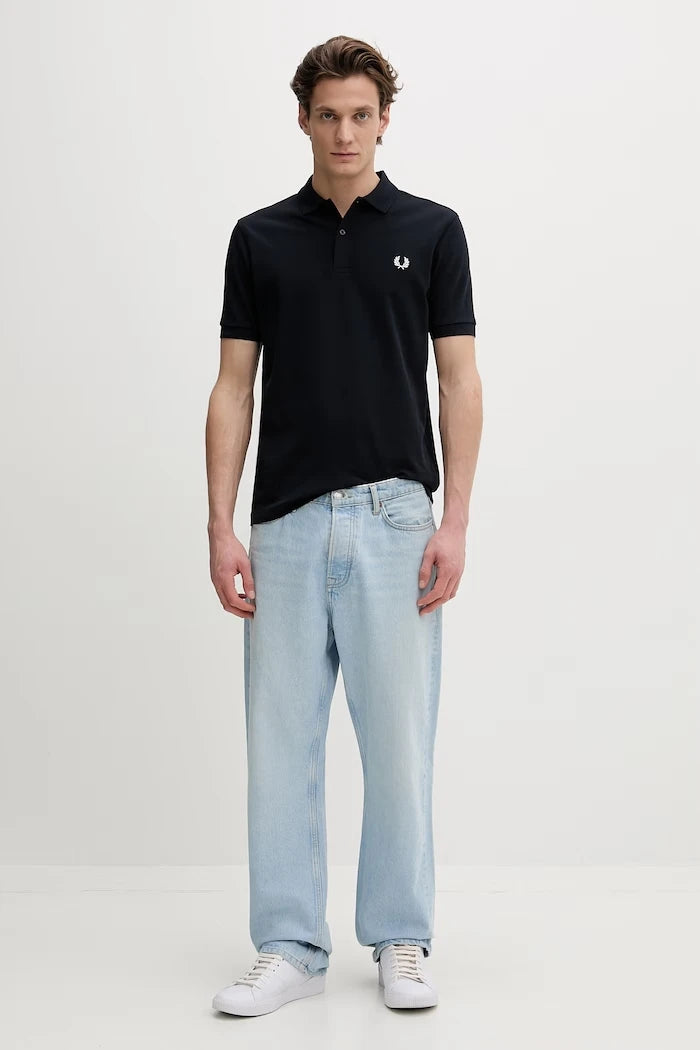 Памучна тениска с яка Fred Perry
