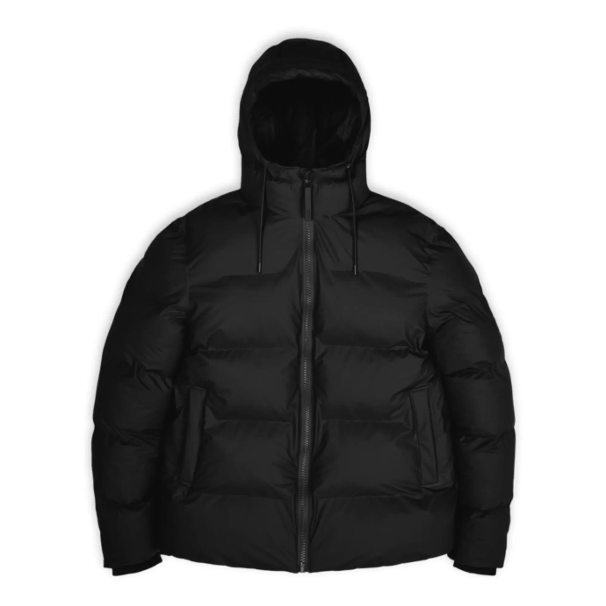 Rains - Hooded Puffer Jacket | Black