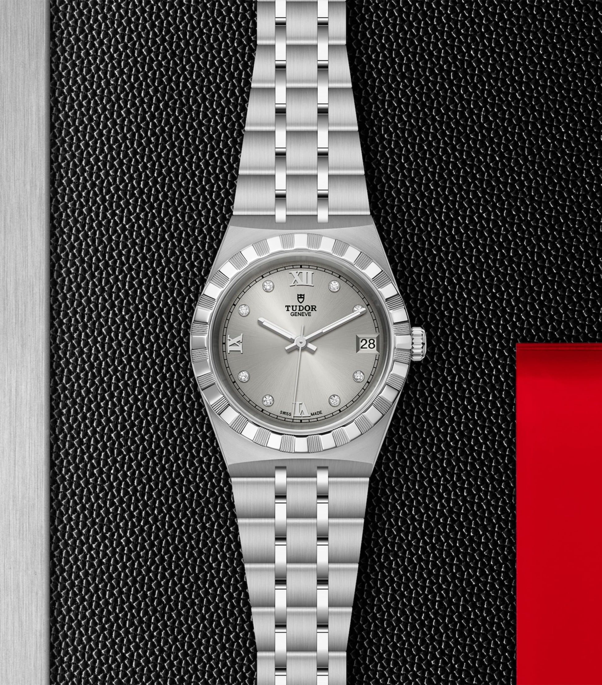 Stainless Steel and Diamond Royal Watch 34mm