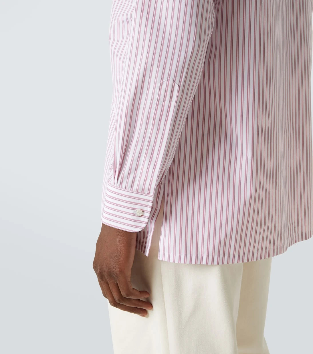 Charvet - Striped cotton poplin shirt
