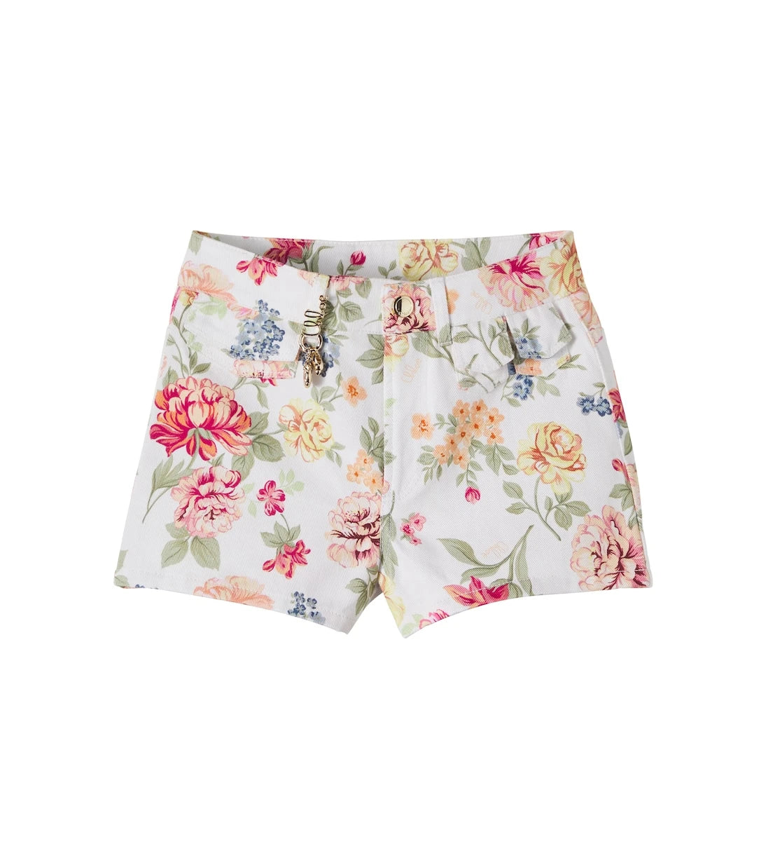 Chloé Kids - Floral cotton shorts