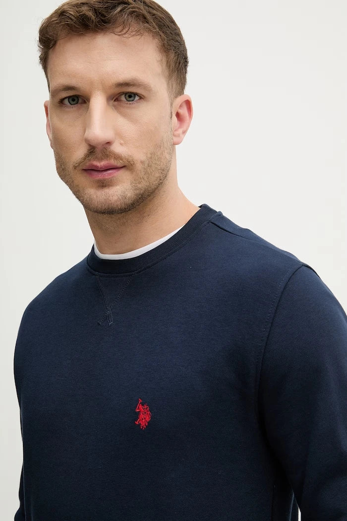 U.S. Polo Assn. erkek pamuklu sweatshirt DHM LB CREW