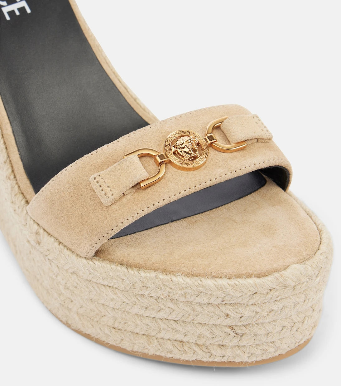 Versace - Medusa '95 leather wedge sandals