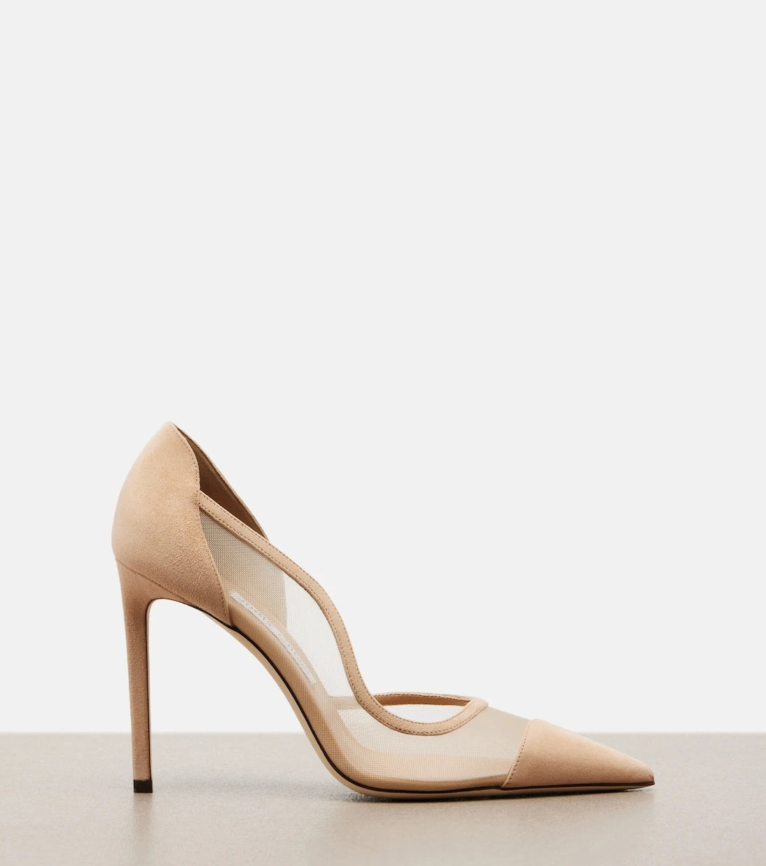 Jimmy Choo - Brigitte suede and mesh pumps