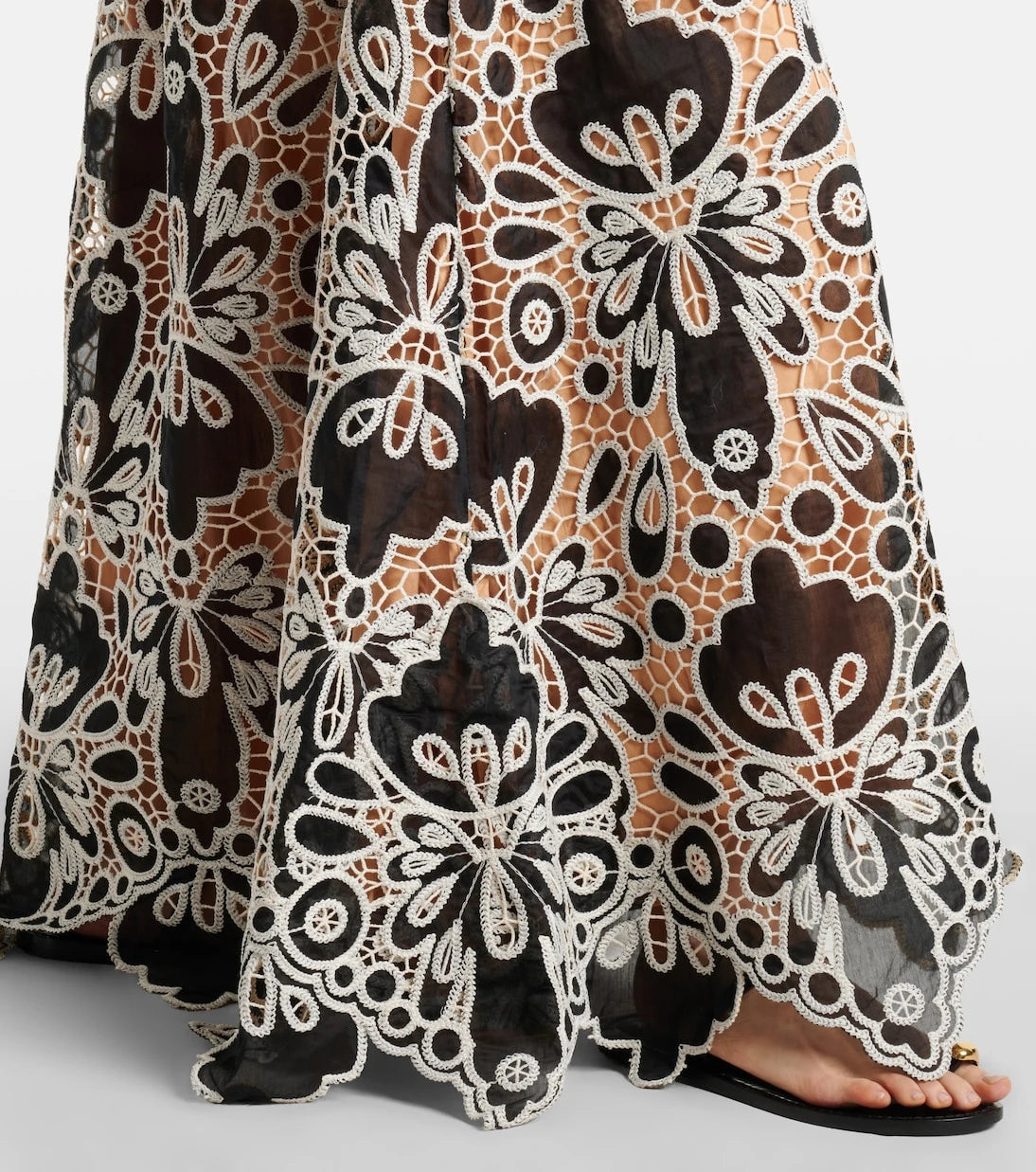 Johanna Ortiz - Lace guipure maxi dress