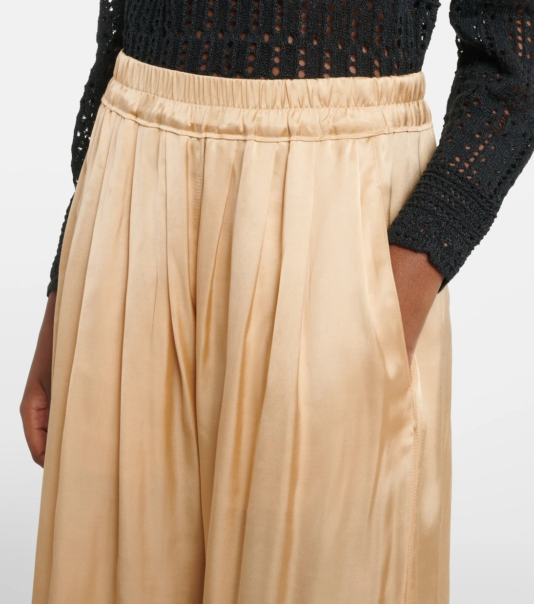 Isabel Marant - Nolia satin wide-leg pants