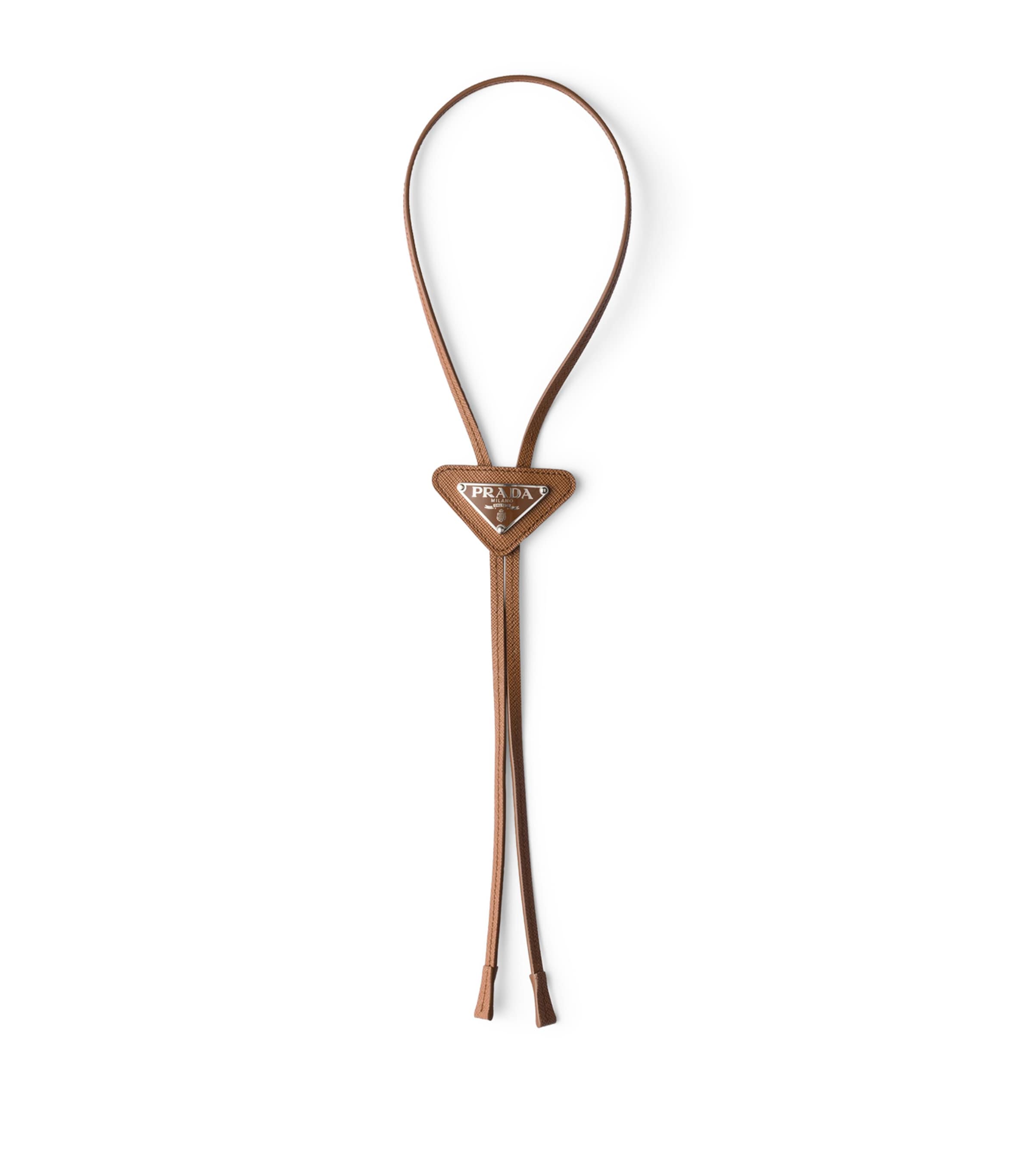Prada Saffiano Leather Bolo Tie