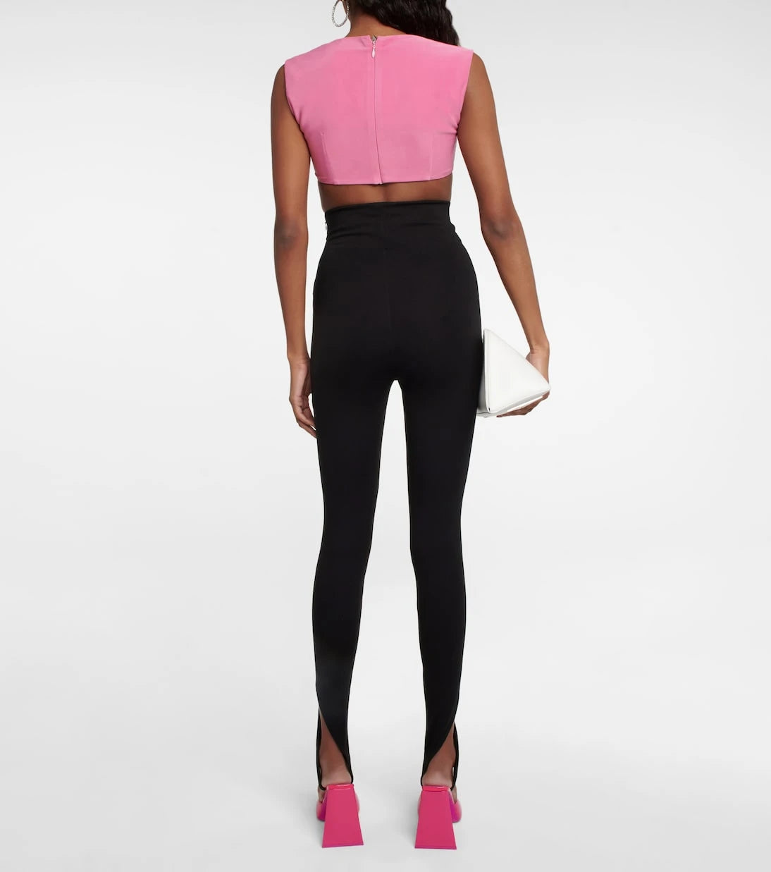 The Attico - Jersey crop top