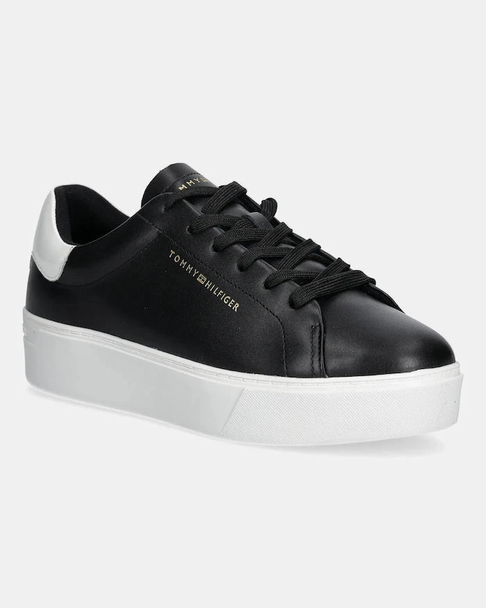 Tommy Hilfiger CHIC PLATFORM CUPSOLE PATENT Deri Spor Ayakkabı