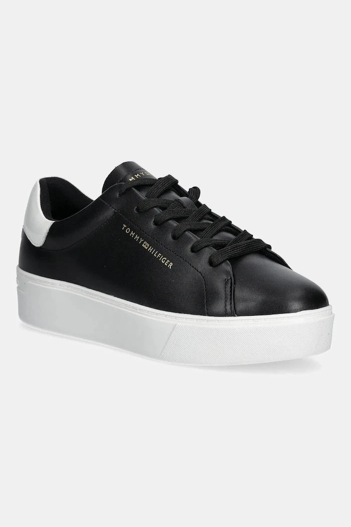 Tommy Hilfiger CHIC PLATFORM CUPSOLE PATENT Deri Spor Ayakkabı
